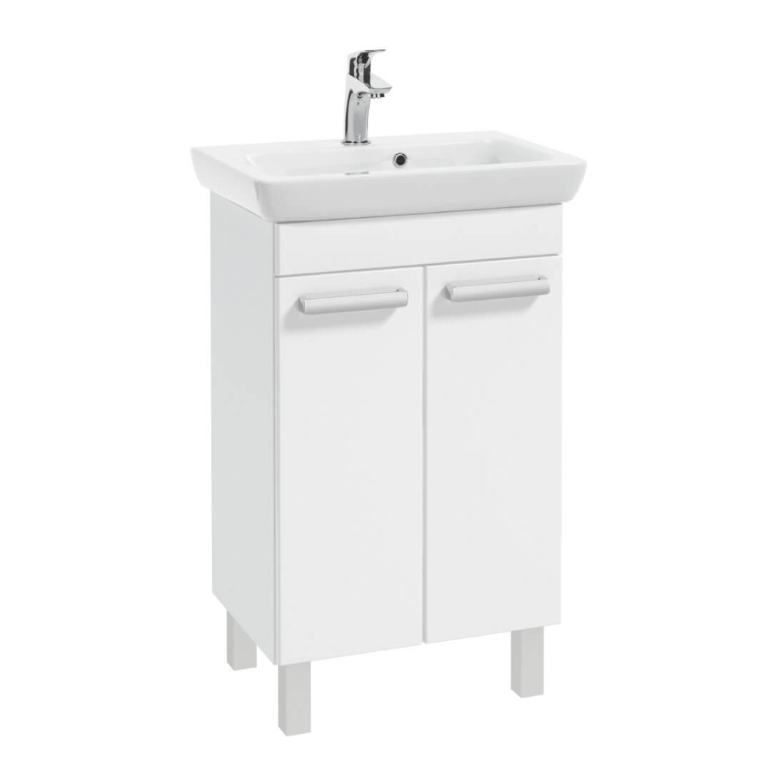 Vannitoa kapp CAPRI Deftrans valamuga Porto 55cm valge