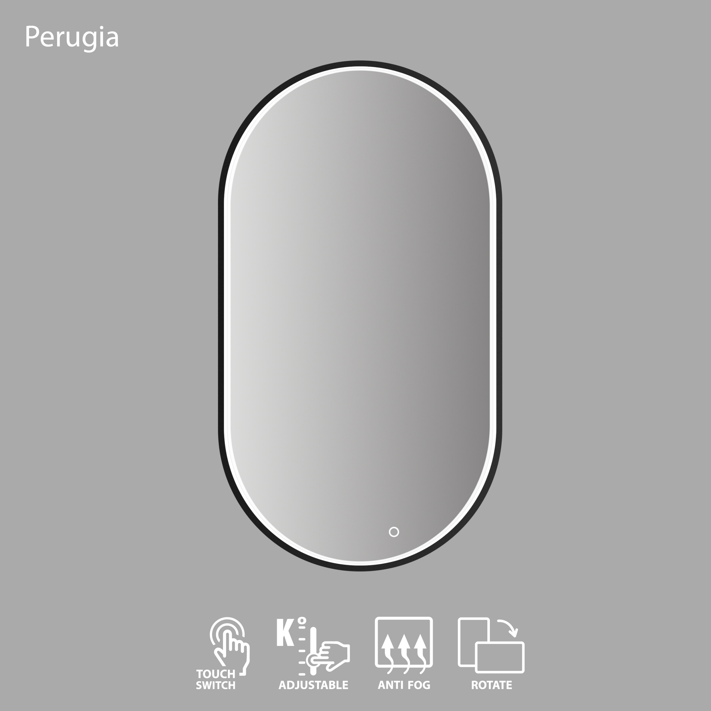 Peegel LED Perugia 50X90