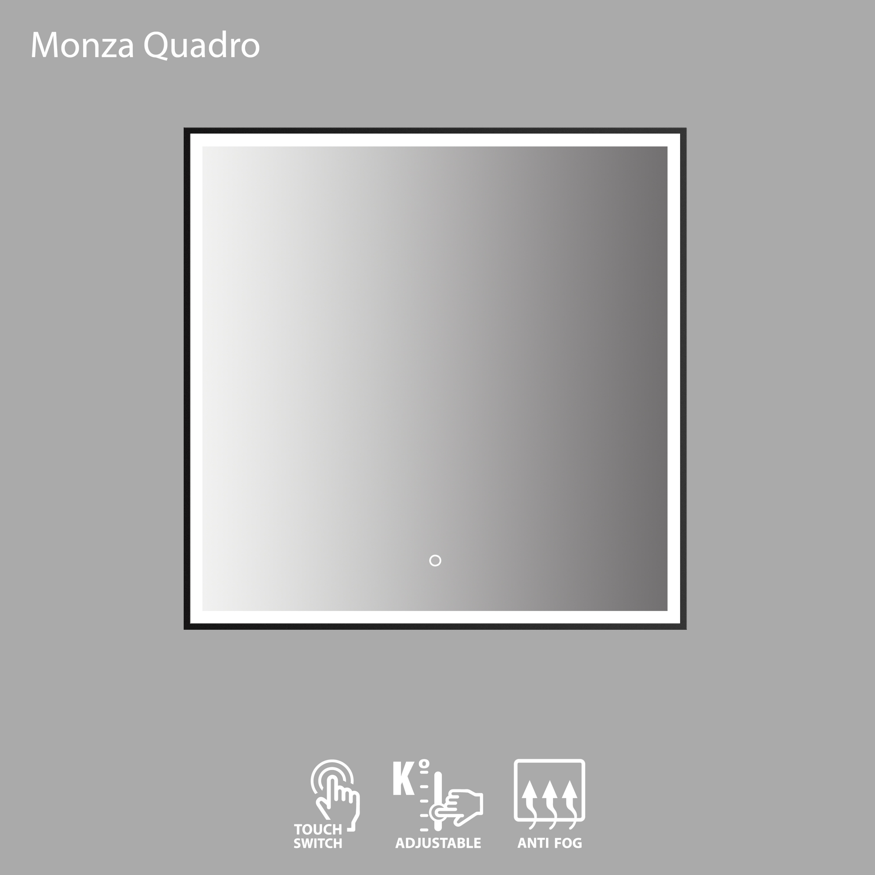 Peegel LED Monza Quadro 80X80
