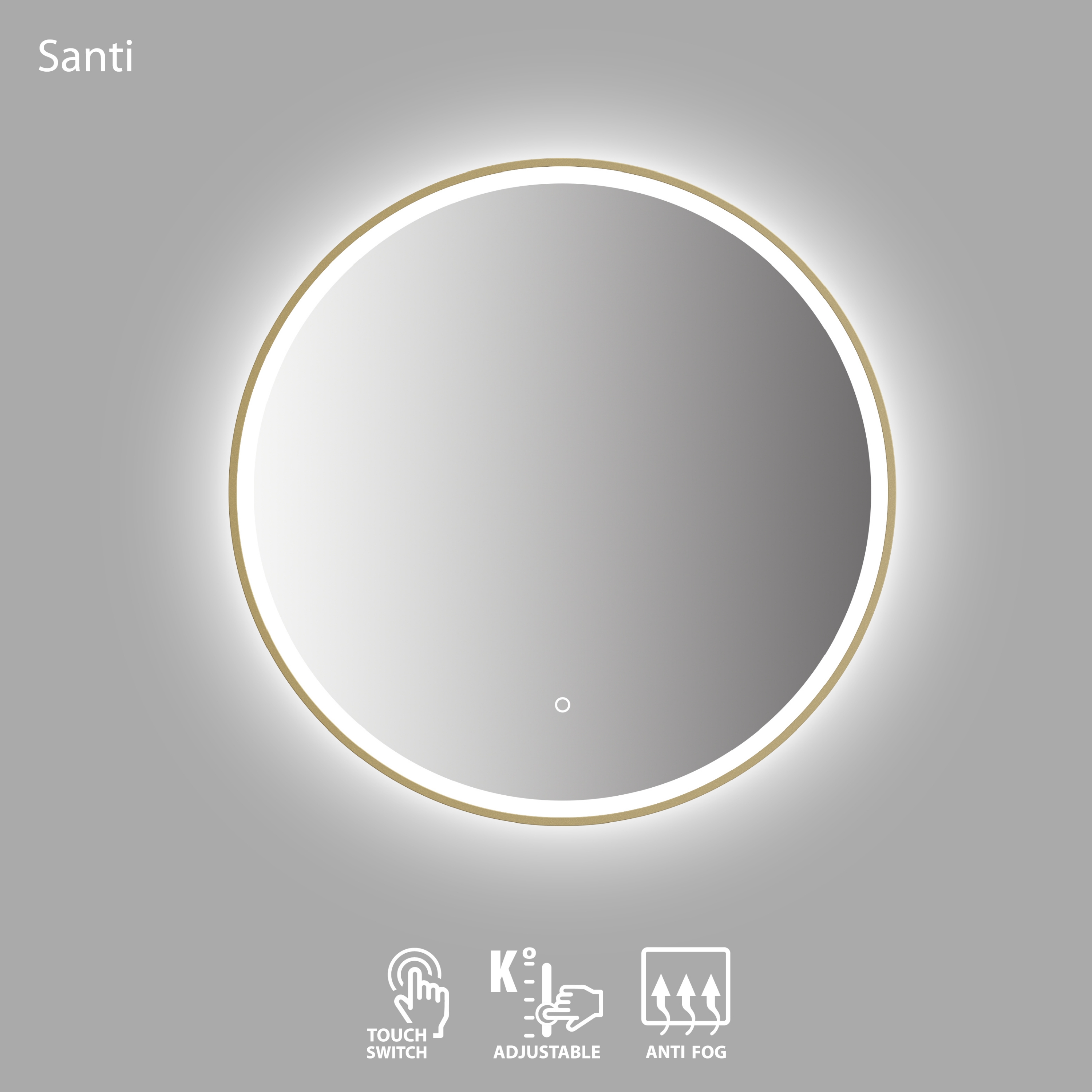Peegel LED Santi 80