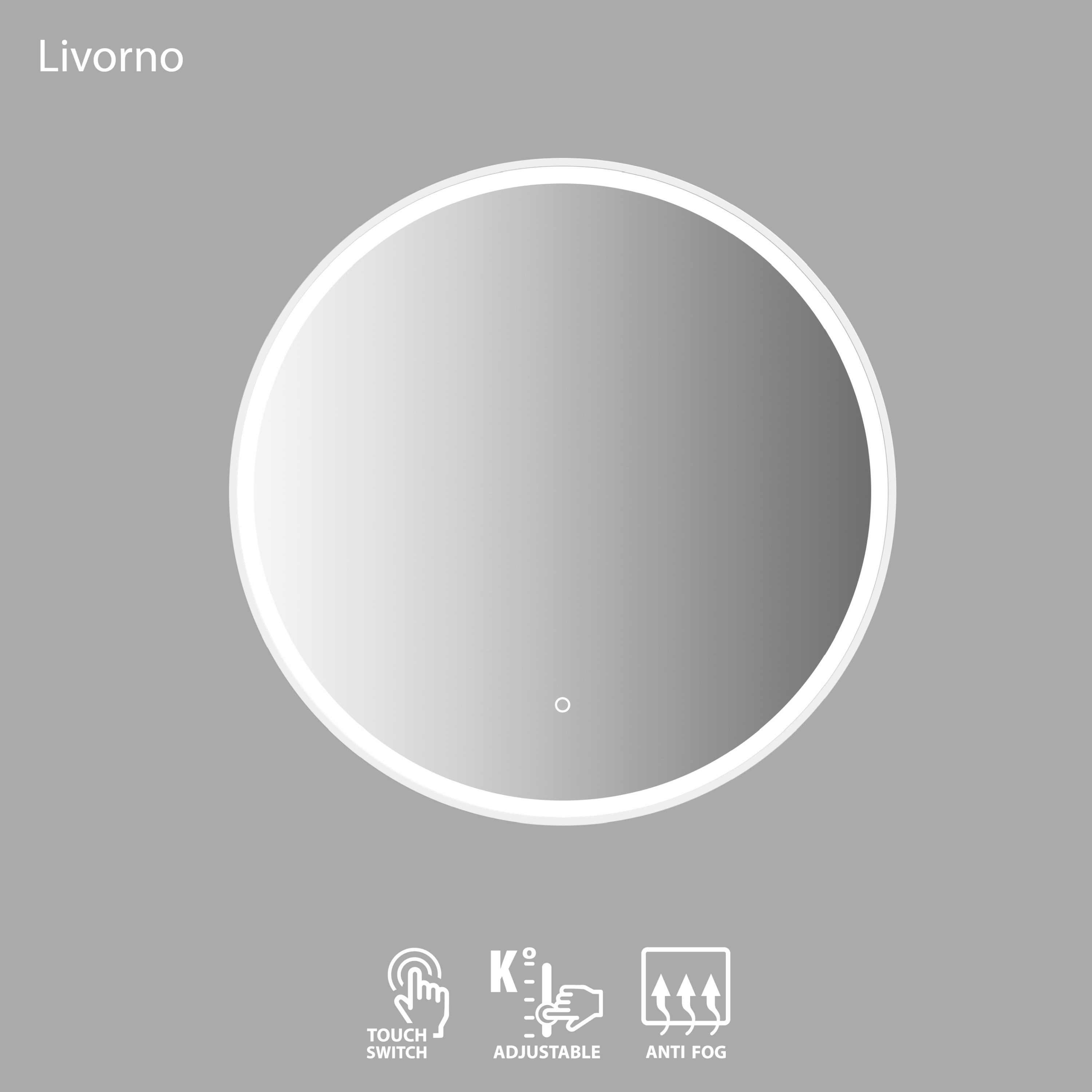 Peegel LED Livorno 80