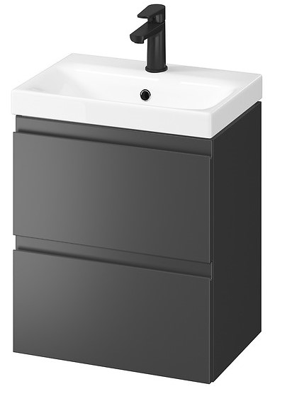 Vannitoa kapp valamuga MODUO SLIM 50 Anthracite