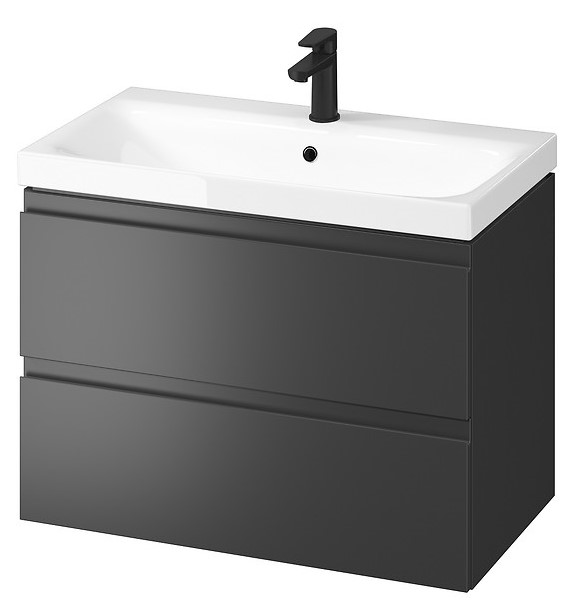 Vannitoa kapp valamuga MODUO 80 Anthracite