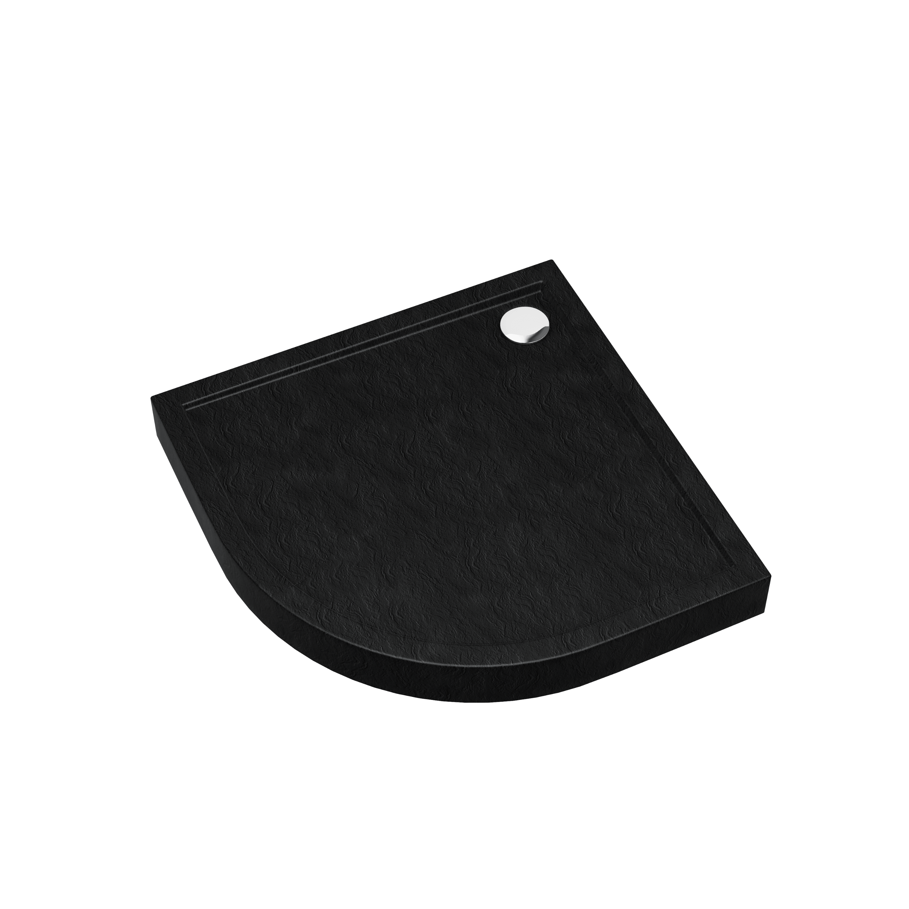 Dušialus Black  80X80x12, akrüül, R55, KIT691