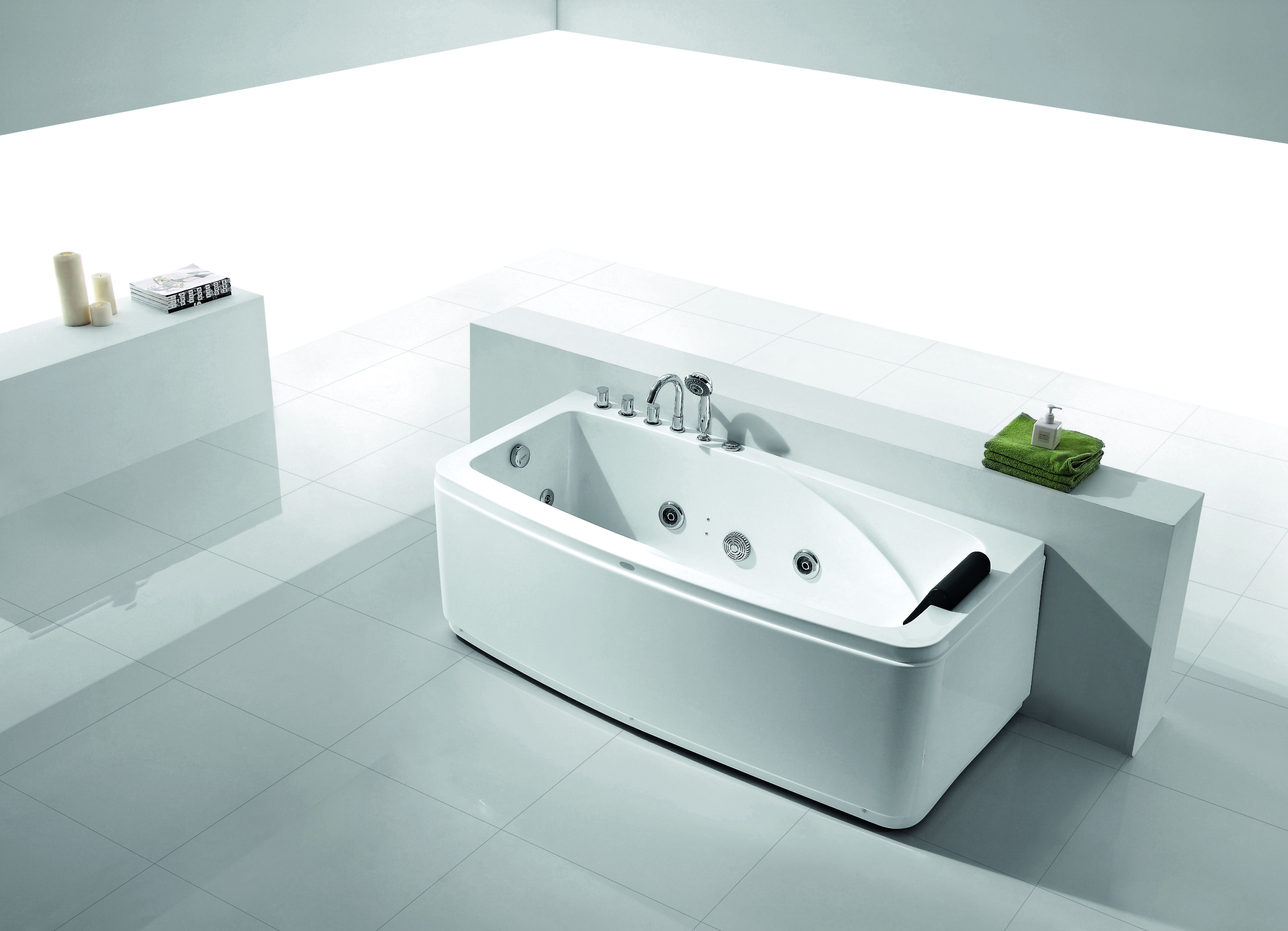 Masāžas vanna ar maisītāju 160x80x56, kreisā KIT949