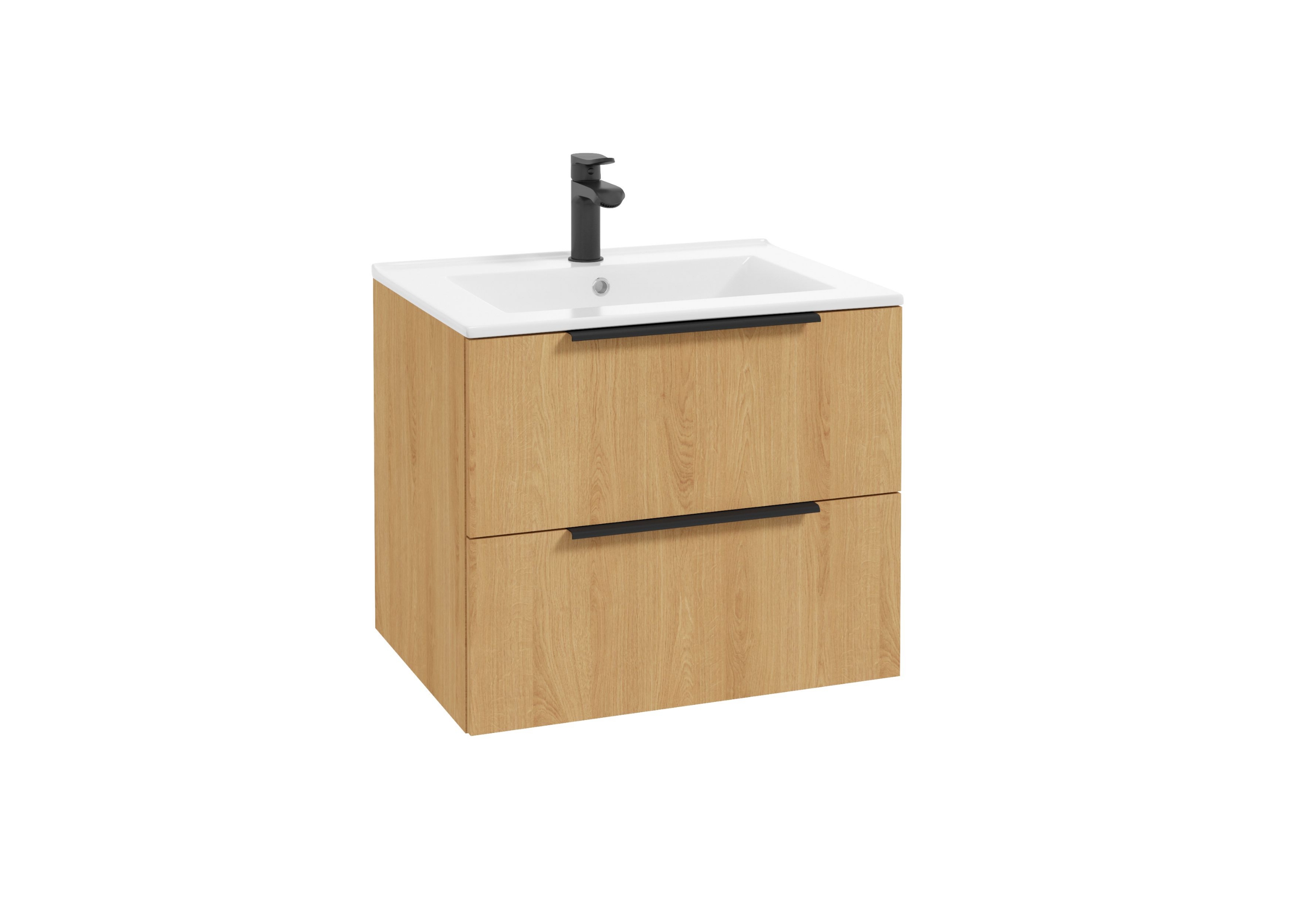 Vannitoa kapp DEFTRANS Natur valamuga 60cm tamm
